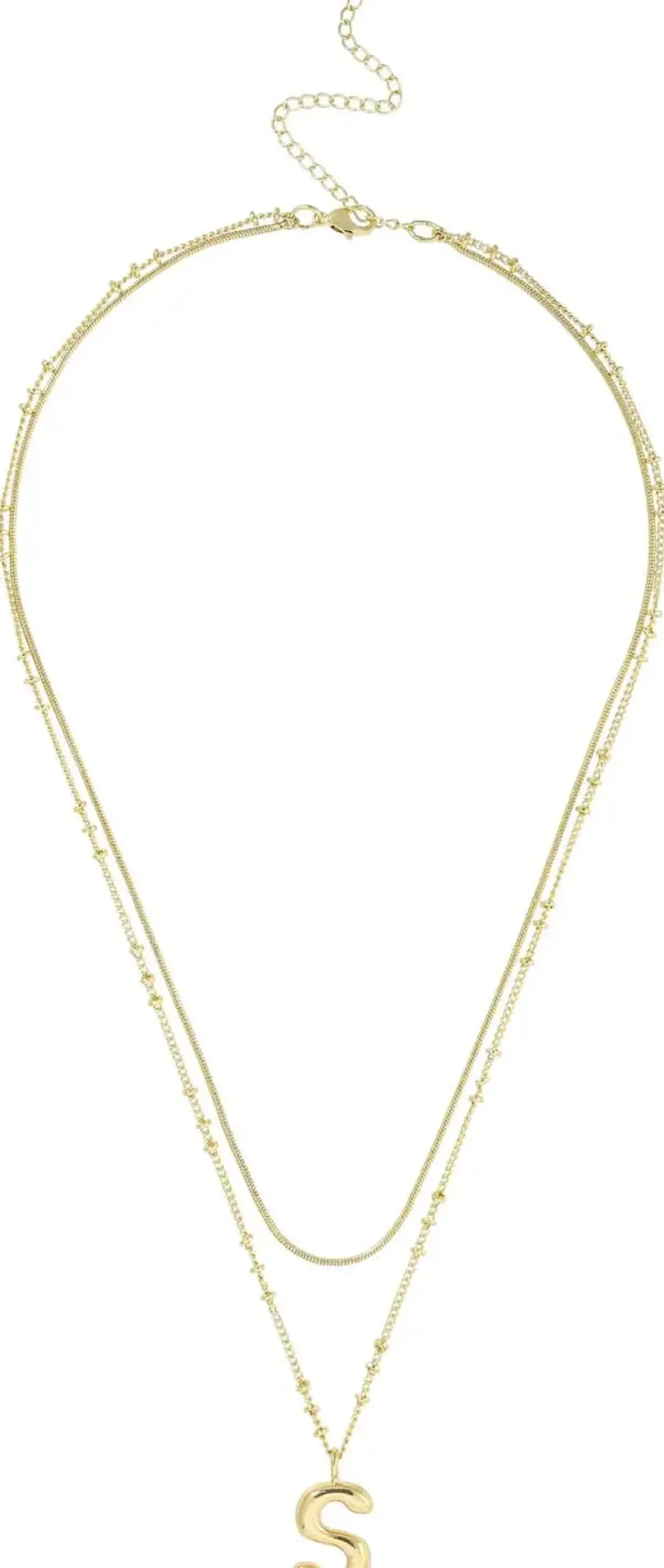 Bijou Brigitte Collier multirangs - Initial S New