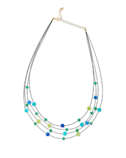 Bijou Brigitte Collier multirangs - Jade Stone New