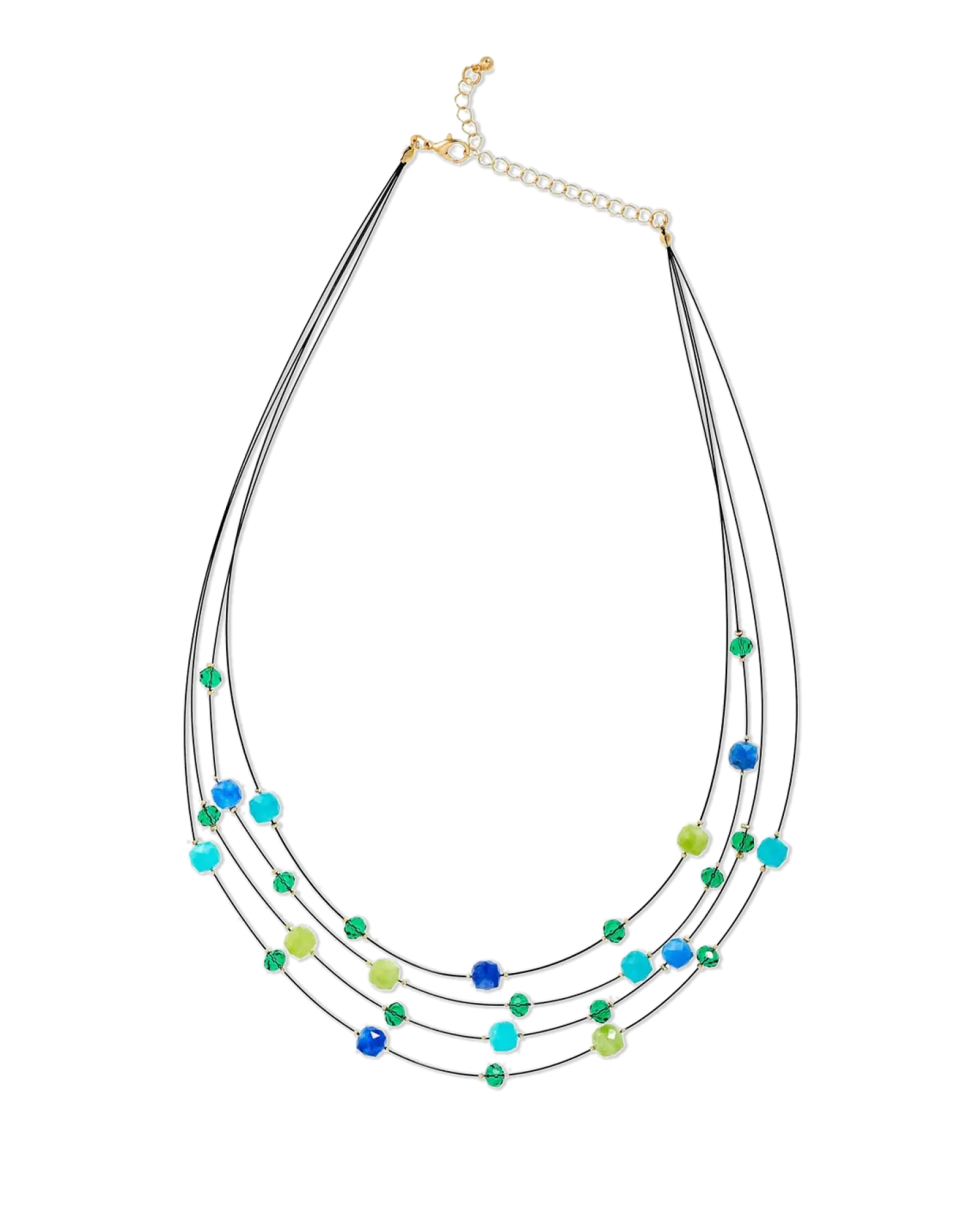 Bijou Brigitte Collier multirangs - Jade Stone New