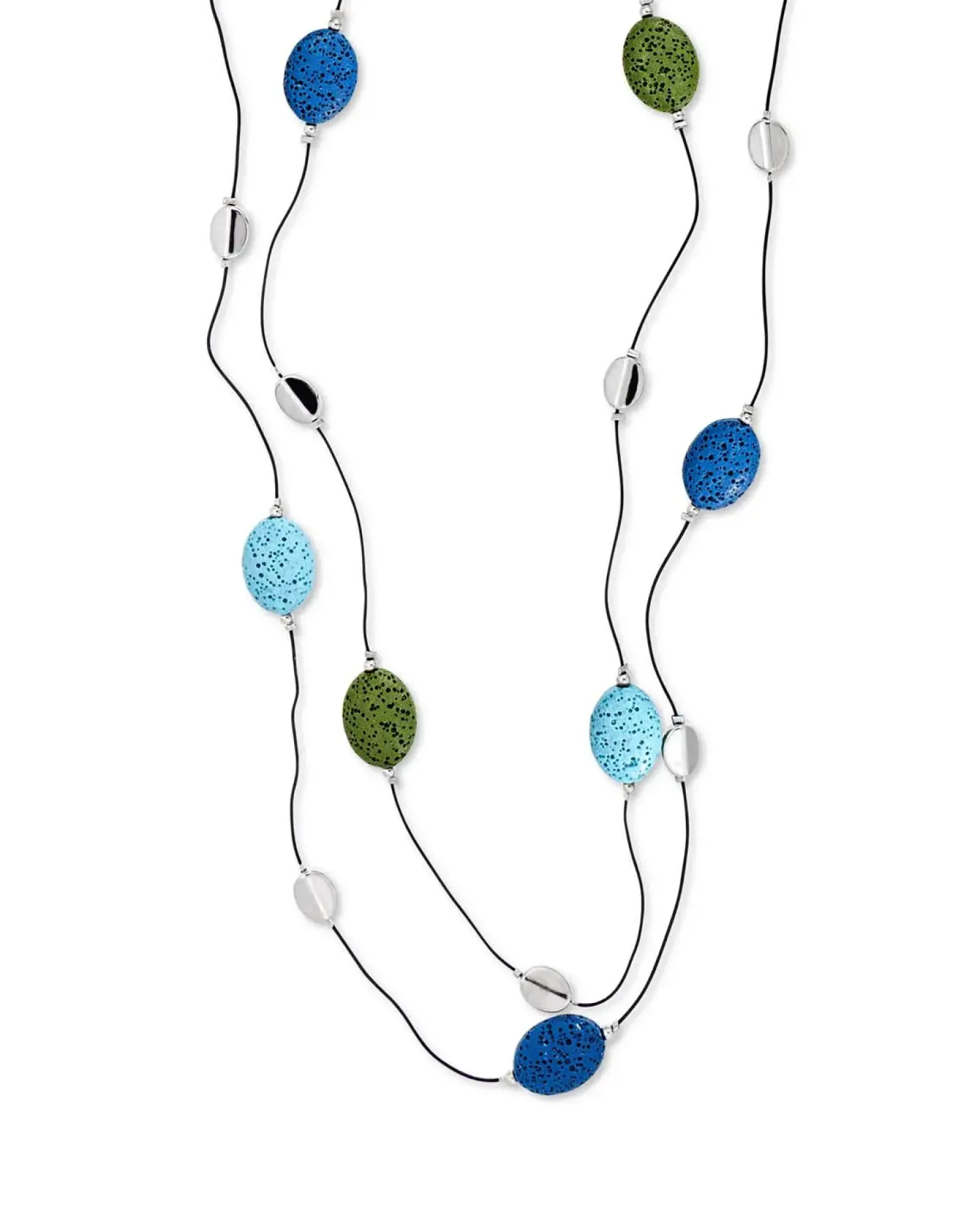 Bijou Brigitte Collier multirangs - Lava Ovals New