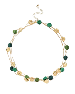 Bijou Brigitte Collier multirangs - Leaf Plates Clearance