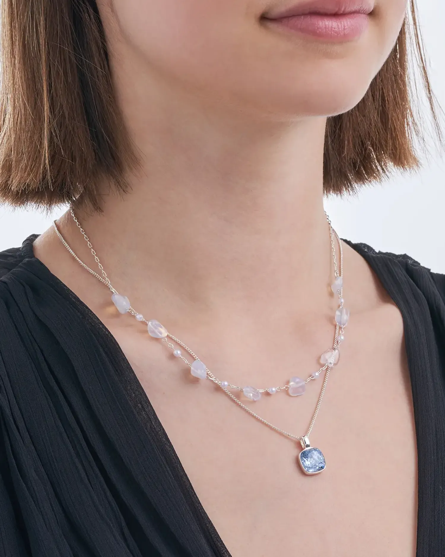 Bijou Brigitte Collier multirangs - Moonstone Gleam Online