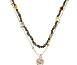 Bijou Brigitte Collier multirangs - Nature Jade Discount
