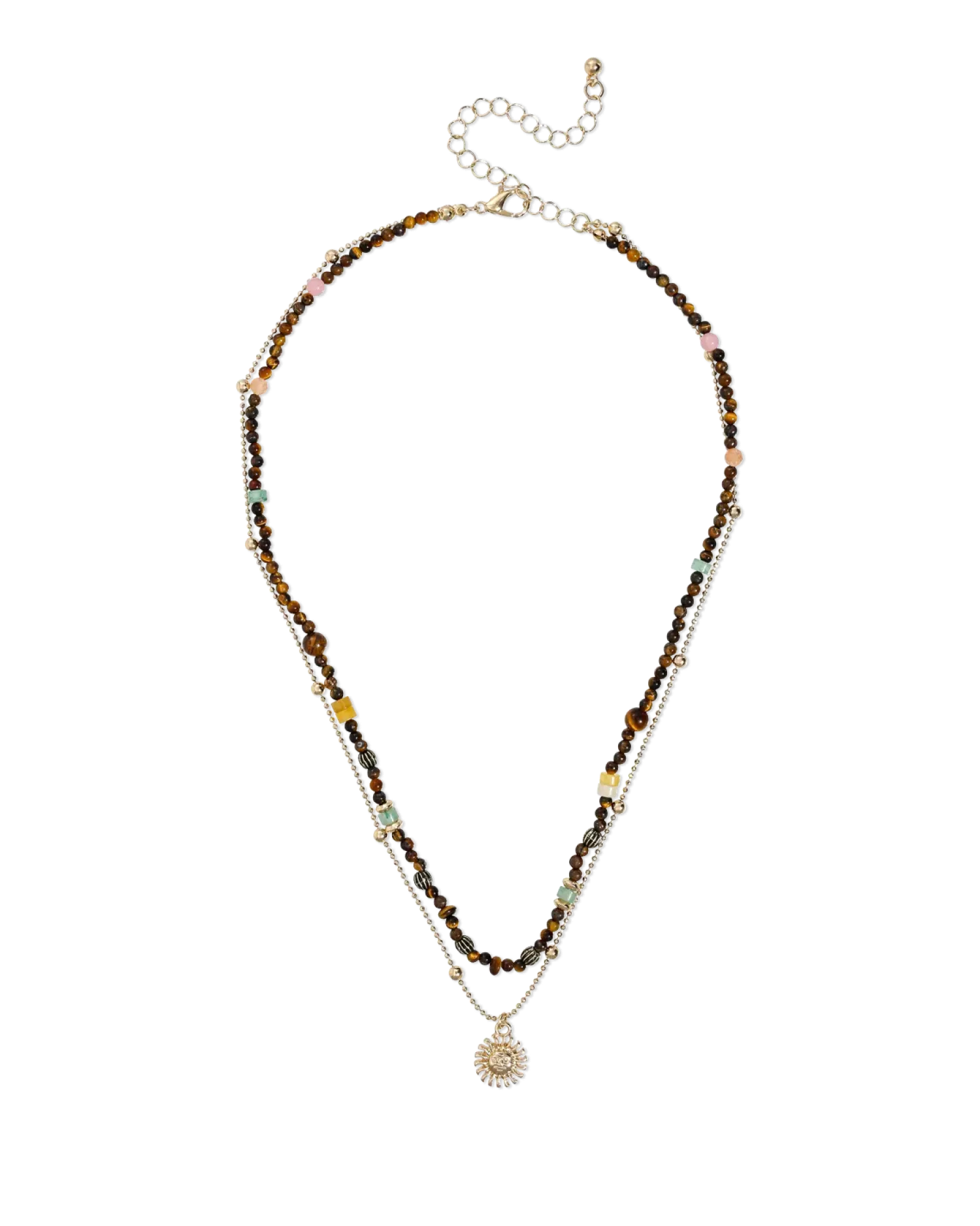Bijou Brigitte Collier multirangs - Nature Jade Discount