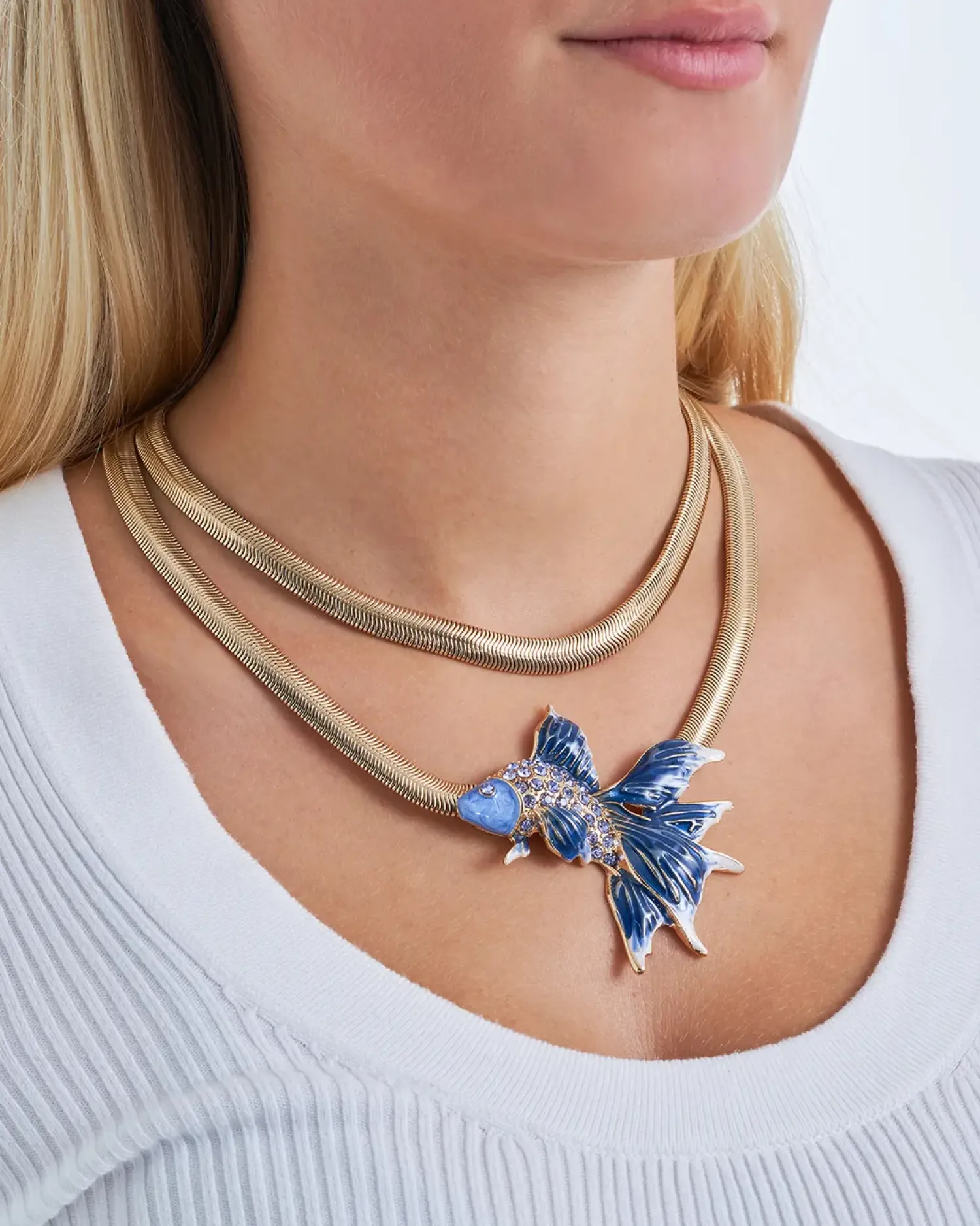 Bijou Brigitte Collier multirangs - Ocean Sparkle Discount