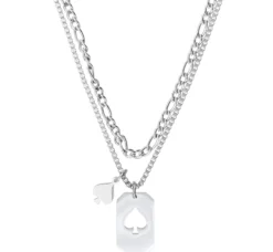 Bijou Brigitte Collier multirangs - Poker Card Discount