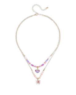 Bijou Brigitte Collier multirangs pour enfant - Special Pink Sale