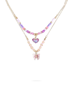 Bijou Brigitte Collier multirangs pour enfant - Special Pink Sale