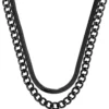 Bijou Brigitte Collier multirangs pour homme - Perfect Black Discount