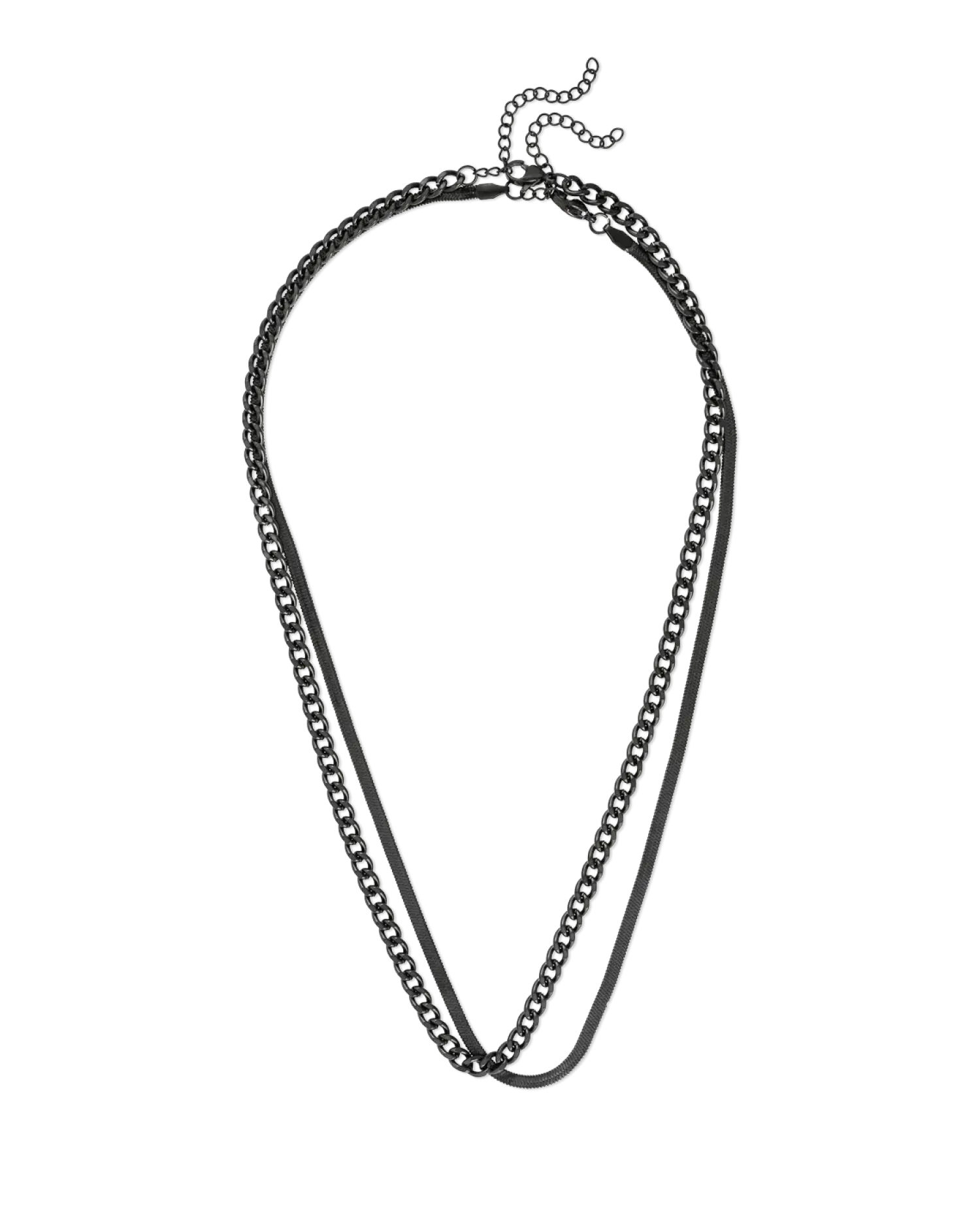 Bijou Brigitte Collier multirangs pour homme - Perfect Black Discount