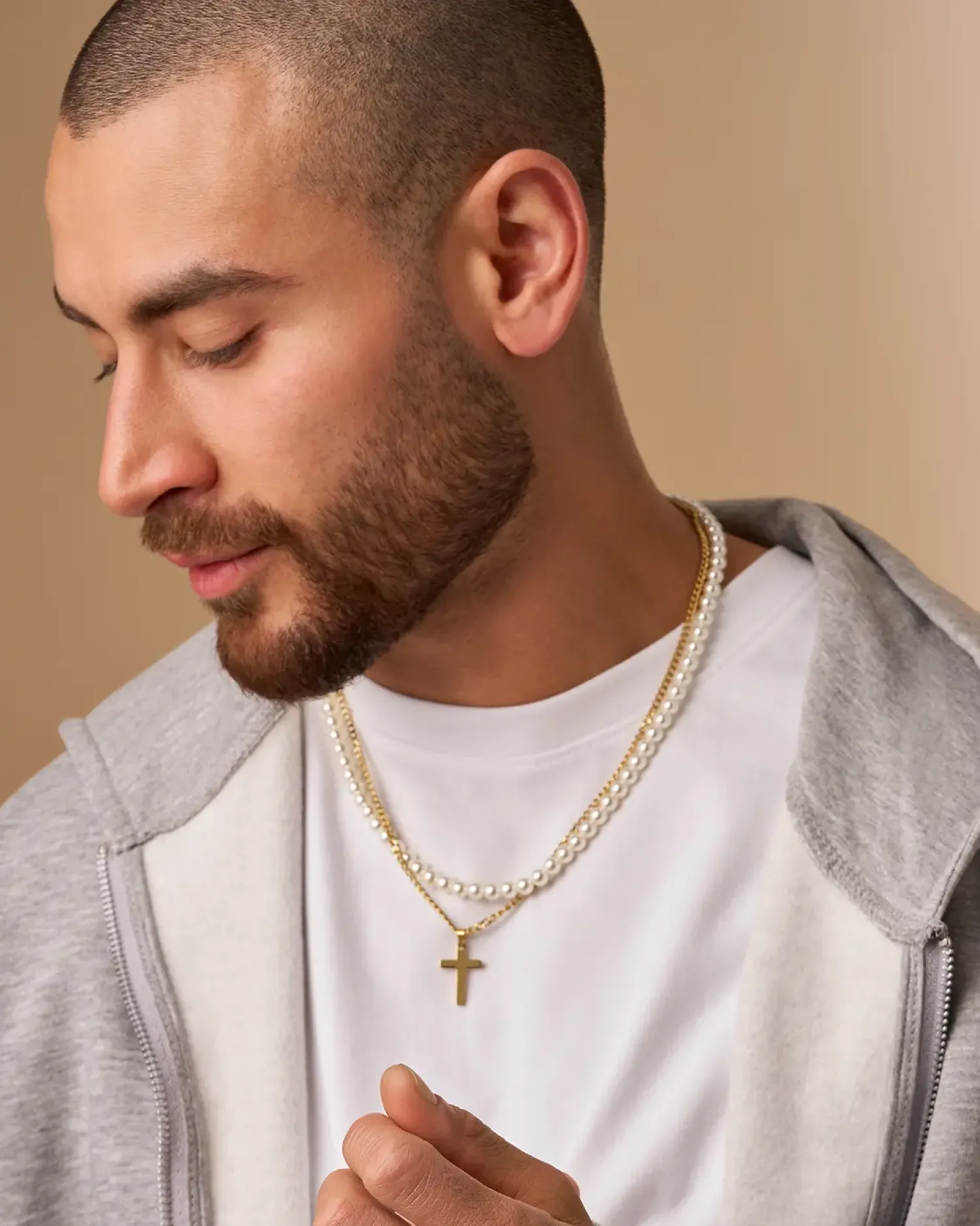 Bijou Brigitte Collier multirangs pour homme Sale