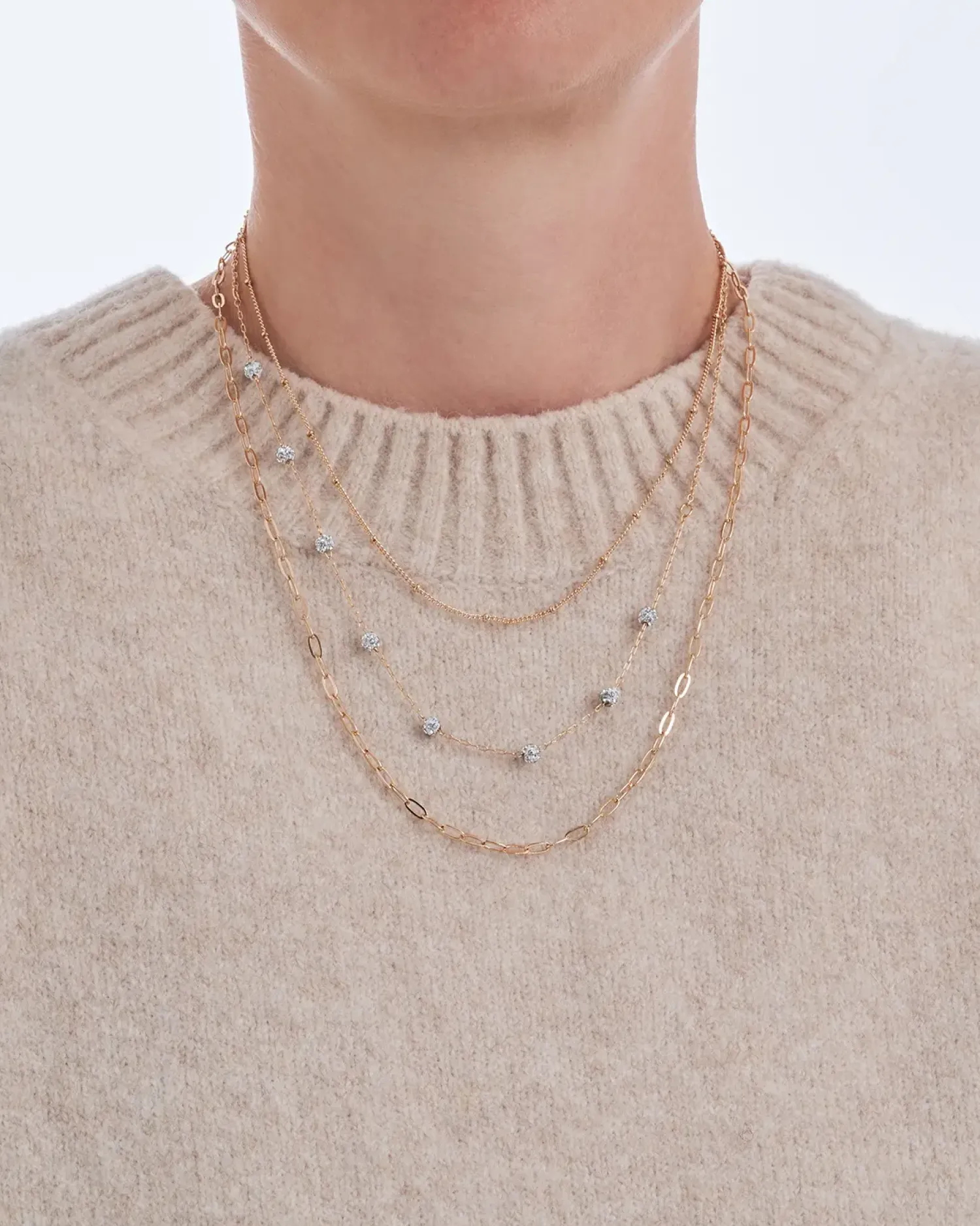 Bijou Brigitte Collier multi-rangs - Pretty Shine Best