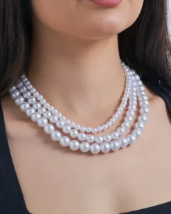 Bijou Brigitte Collier multirangs - Pure Pearl Sale