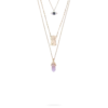 Bijou Brigitte Collier multirangs - Shiny Amethyst Hot