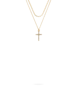 Bijou Brigitte Collier multirangs - Shiny Cross
