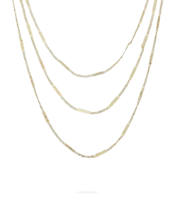 Bijou Brigitte Collier multirangs - Shiny Gold Outlet
