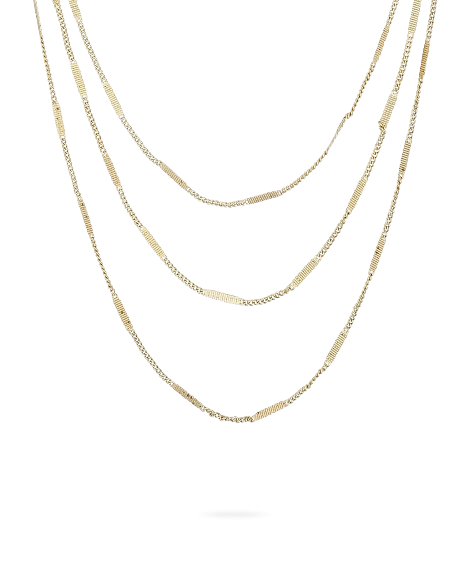 Bijou Brigitte Collier multirangs - Shiny Gold Outlet