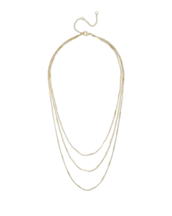 Bijou Brigitte Collier multirangs - Shiny Gold Outlet