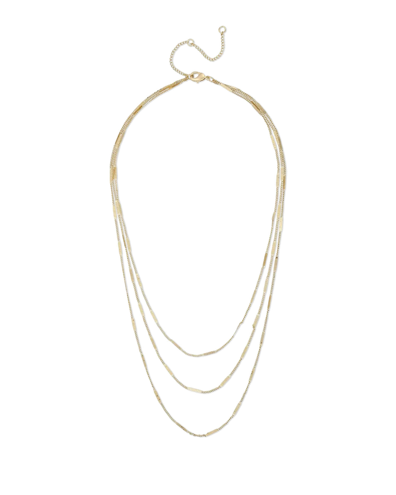Bijou Brigitte Collier multirangs - Shiny Gold Outlet