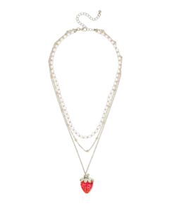 Bijou Brigitte Collier multirangs - Shiny Strawberry Outlet