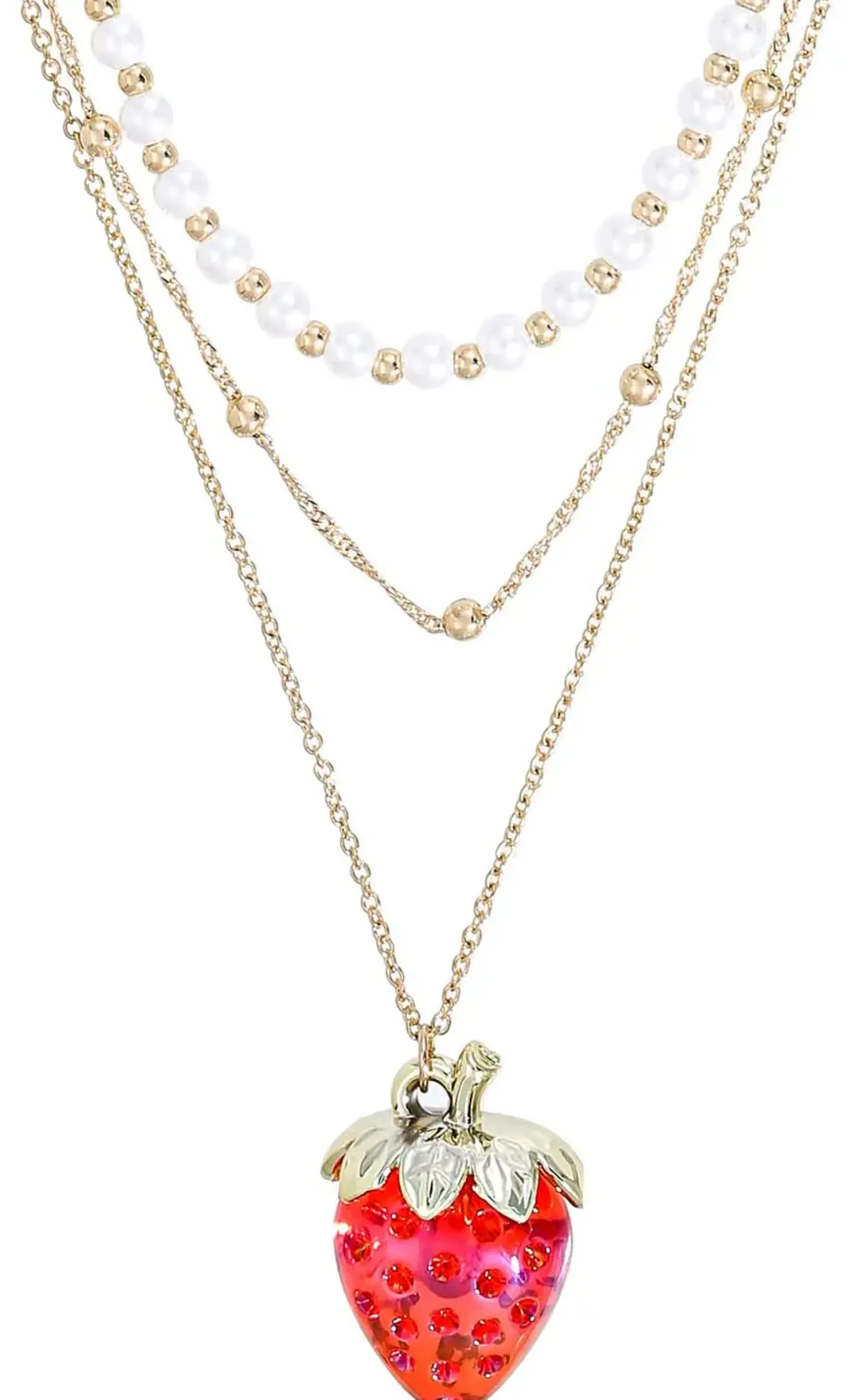 Bijou Brigitte Collier multirangs - Shiny Strawberry Outlet