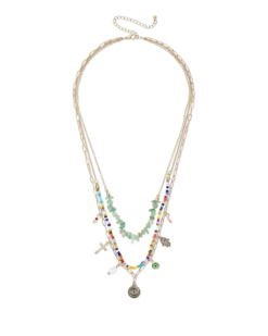 Bijou Brigitte Collier multi-rangs - Shiny Symbols Discount