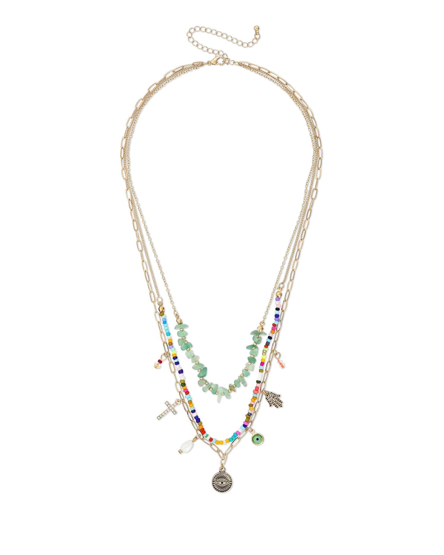 Bijou Brigitte Collier multi-rangs - Shiny Symbols Discount