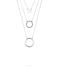 Bijou Brigitte Collier multirangs - Silver Circles Clearance