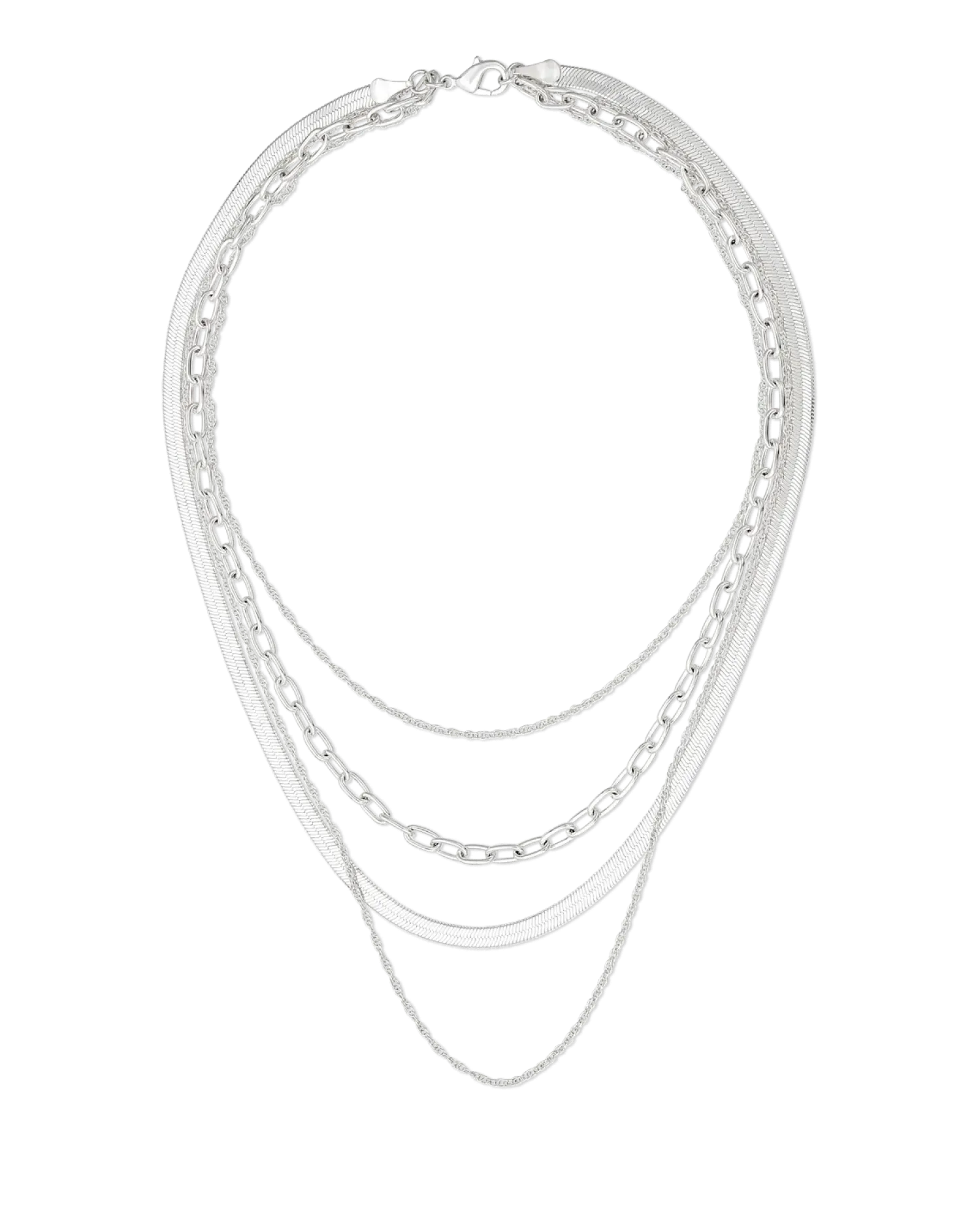 Bijou Brigitte Collier multirangs - Silver Shine Discount