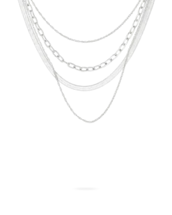 Bijou Brigitte Collier multirangs - Silver Shine Discount