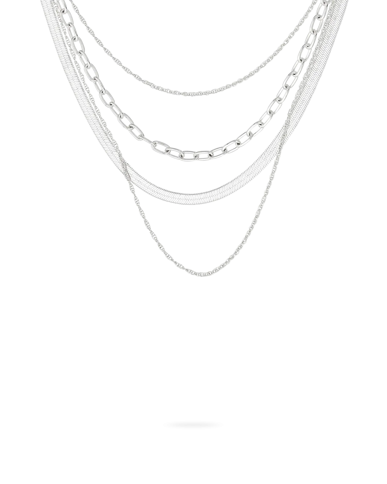 Bijou Brigitte Collier multirangs - Silver Shine Discount