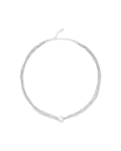 Bijou Brigitte Collier multirangs - Soft Silver Sale