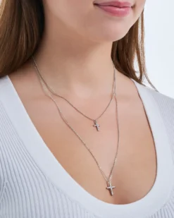 Bijou Brigitte Collier multirangs - Sparkle Crosses Online