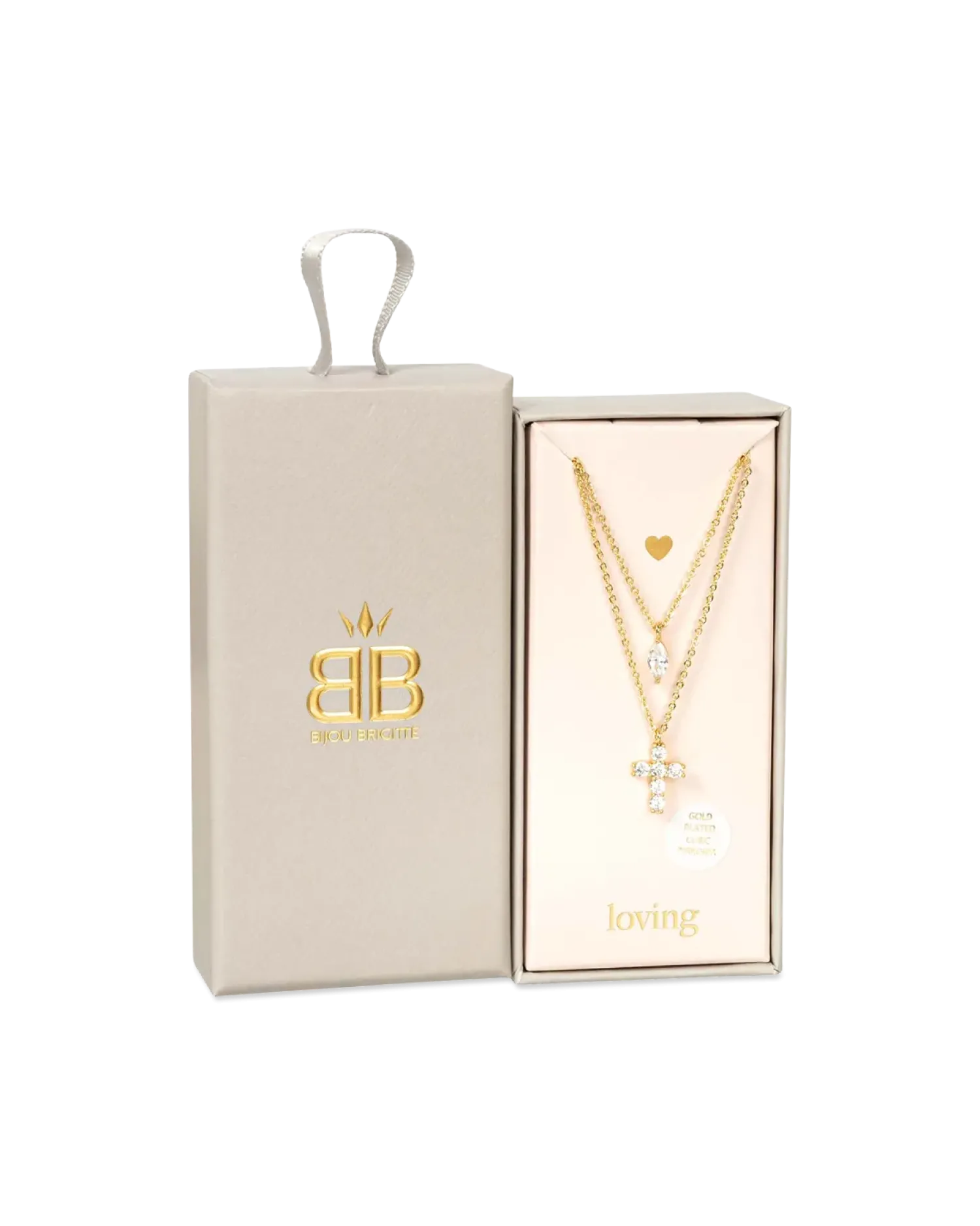 Bijou Brigitte Collier multirangs - Sparkling Cross