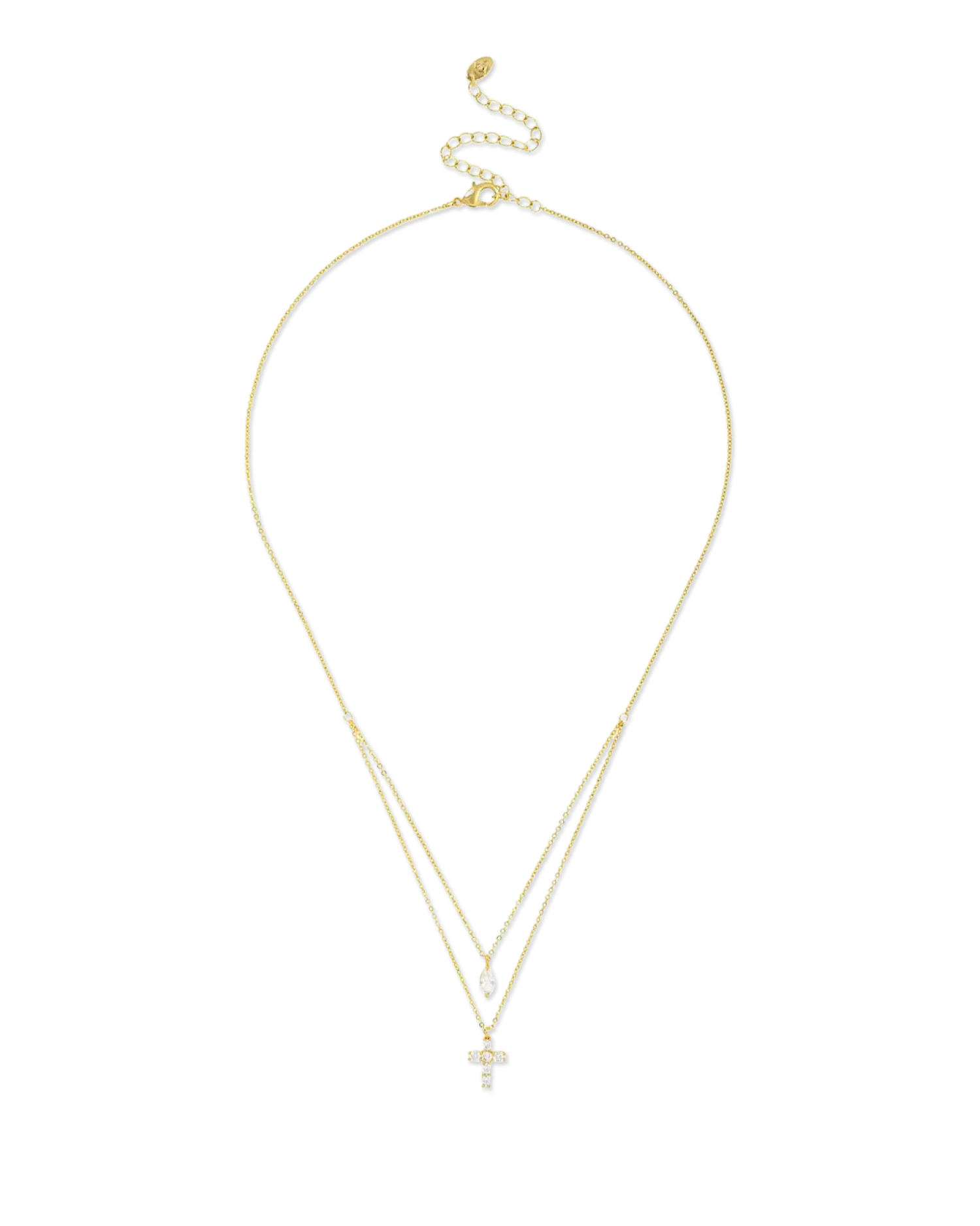 Bijou Brigitte Collier multirangs - Sparkling Cross