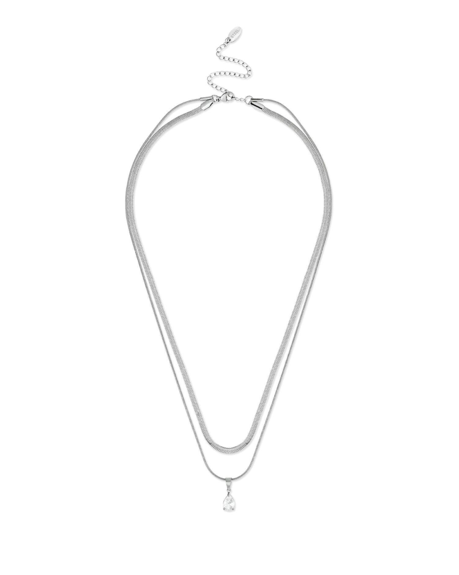 Bijou Brigitte Collier multirangs - Steel Flicker Discount