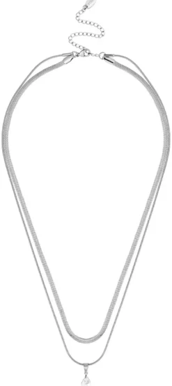 Bijou Brigitte Collier multirangs - Steel Flicker Discount