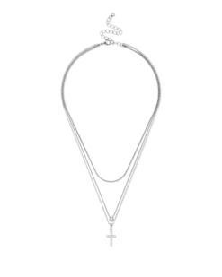 Bijou Brigitte Collier multirangs - Steel Grace Discount