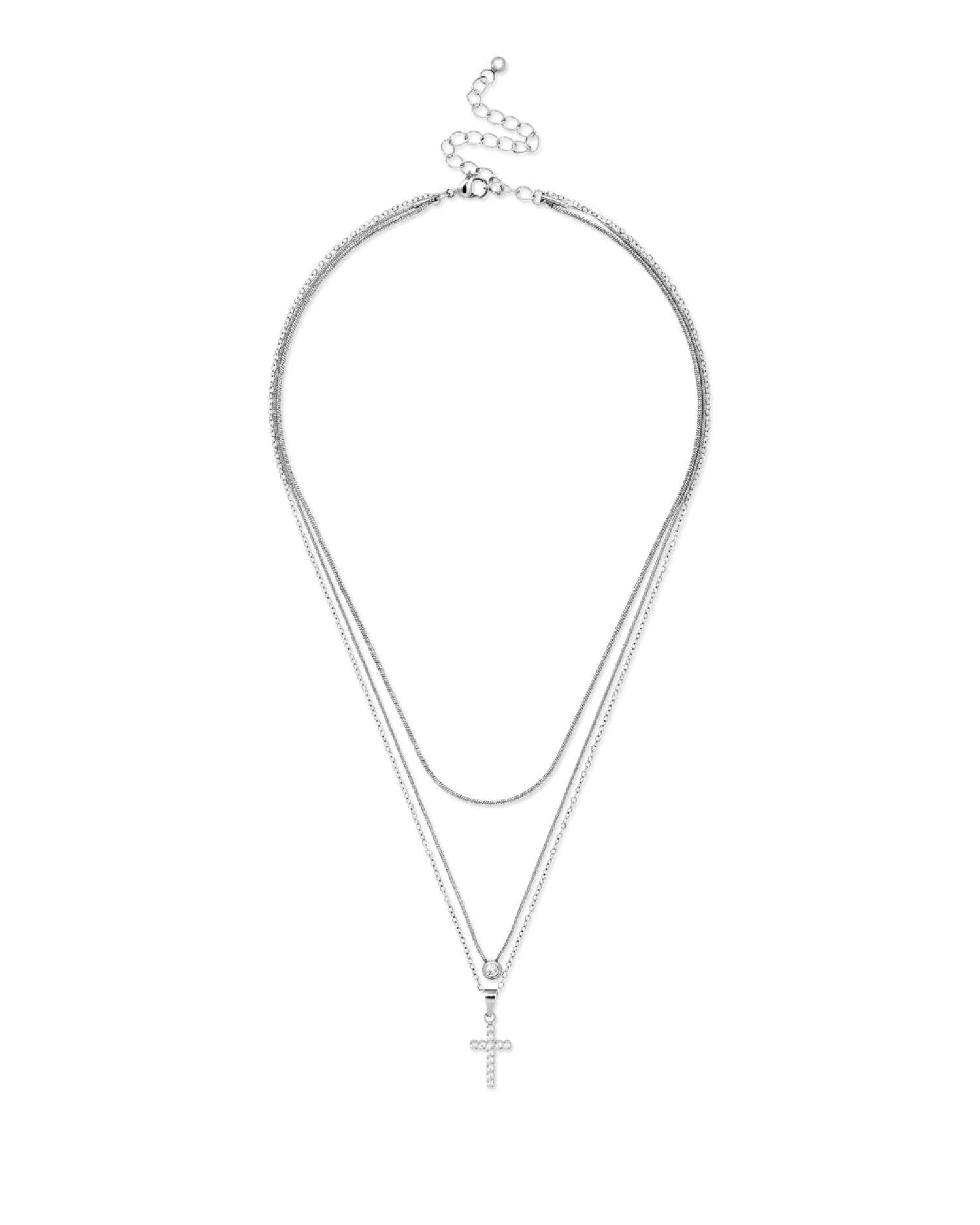Bijou Brigitte Collier multirangs - Steel Grace Discount