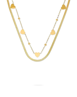 Bijou Brigitte Collier multirangs - Steel Hearts New