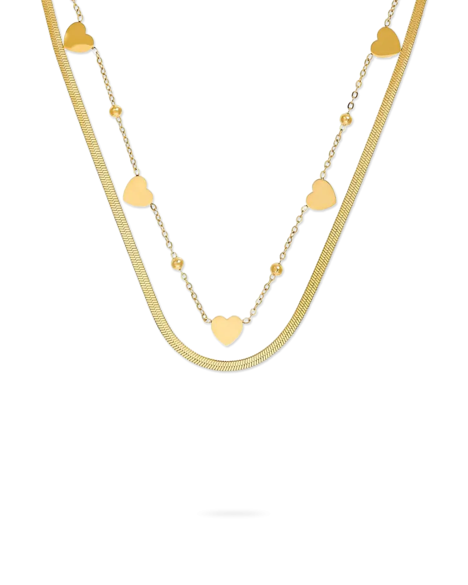 Bijou Brigitte Collier multirangs - Steel Hearts New