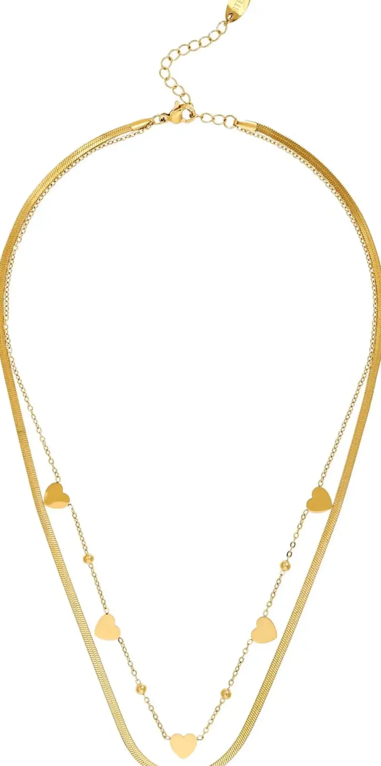 Bijou Brigitte Collier multirangs - Steel Hearts New