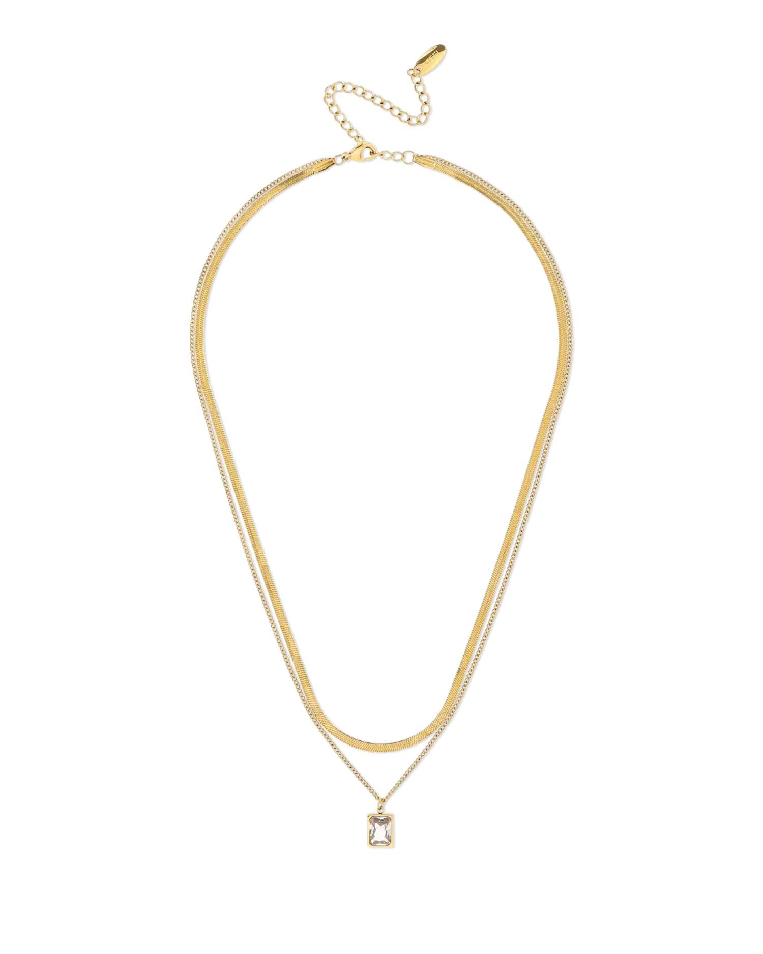 Bijou Brigitte Collier multirangs - Steel Rectangle Online