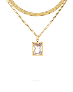 Bijou Brigitte Collier multirangs - Steel Rectangle Online
