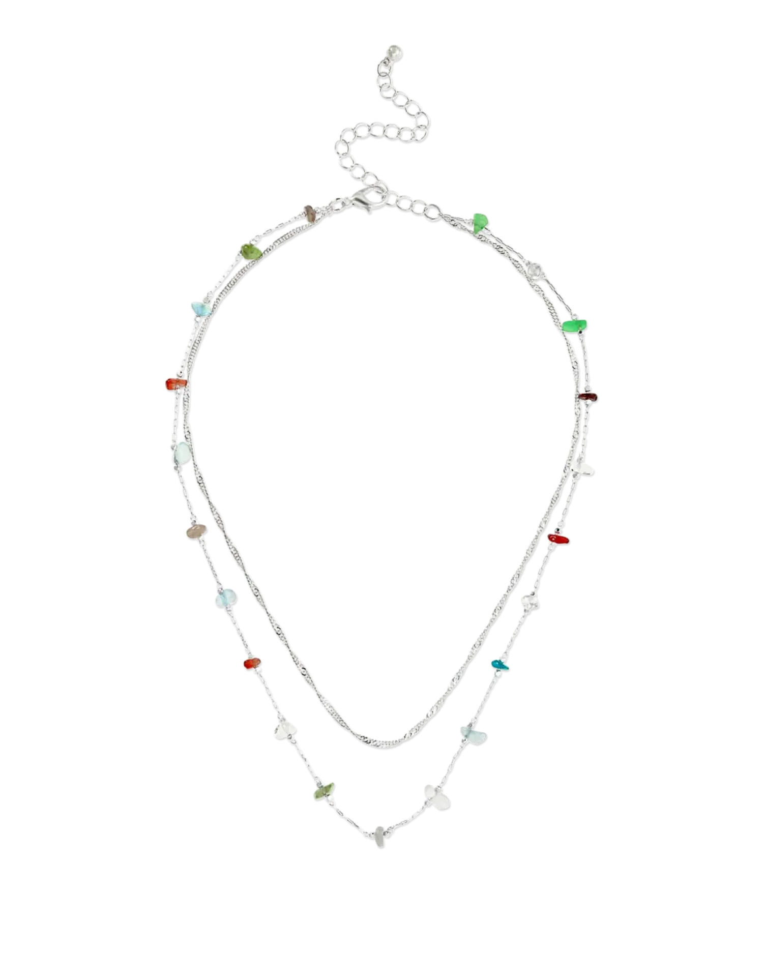 Bijou Brigitte Collier multirangs - Summer Aventurine