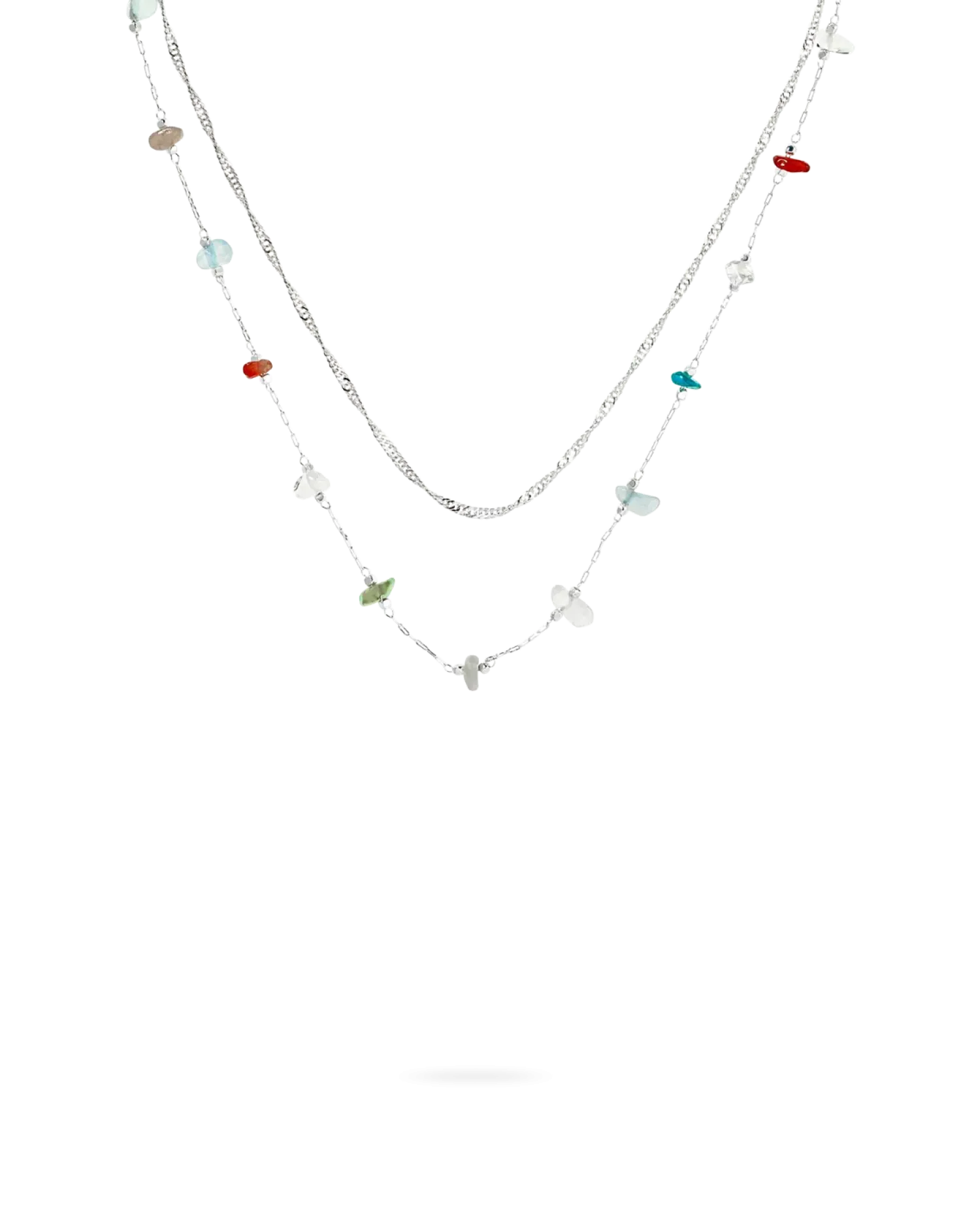 Bijou Brigitte Collier multirangs - Summer Aventurine