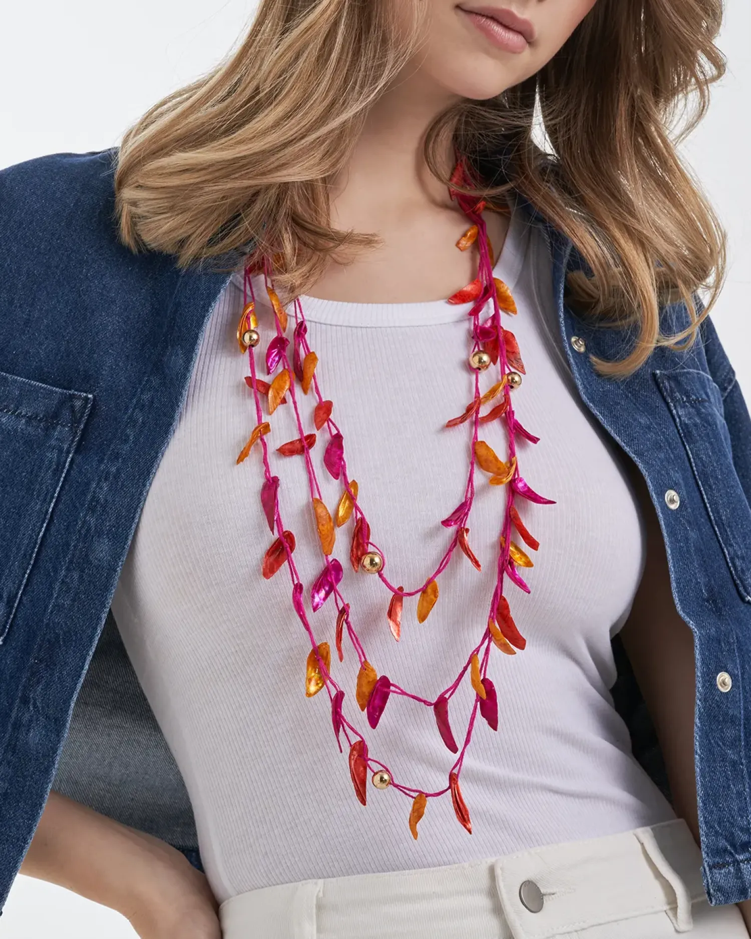 Bijou Brigitte Collier multirangs - Sunset Harmony New