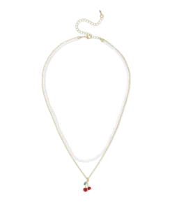 Bijou Brigitte Collier multirangs - Sweet Cherry Hot