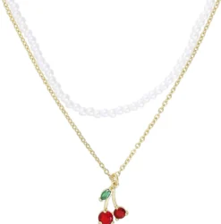 Bijou Brigitte Collier multirangs - Sweet Cherry Hot