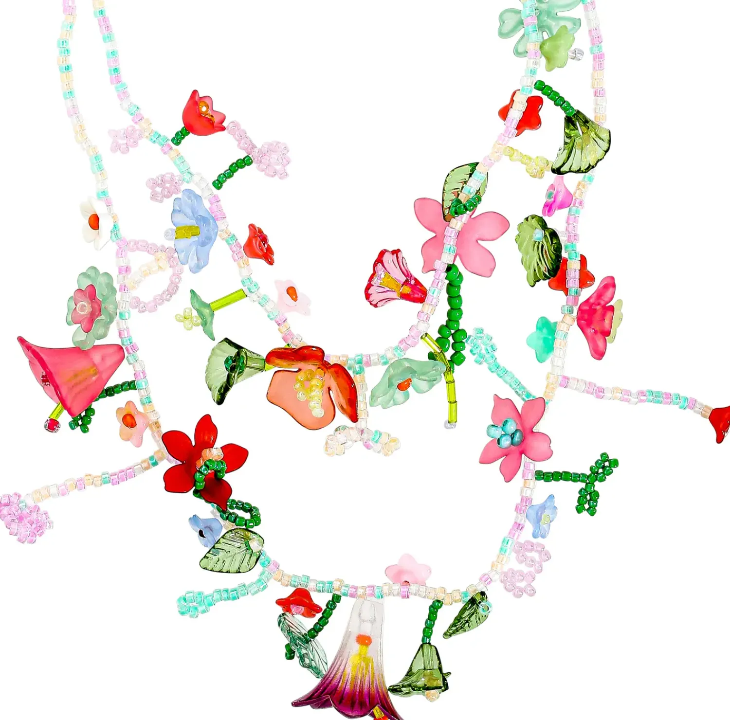 Bijou Brigitte Collier multirangs - Vibrant Flowers Sale